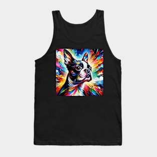 Boston Terrier Acrylic Artwork Tank Top